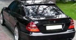 2 699 р. Козырёк AMG на заднее лобовое стекло автомобиля  Mercedes-Benz E-Class  W211 (2002-2009) дорестайлинг седан, рестайлинг седан (Неокрашенный)  с доставкой в г. Владивосток. Увеличить фотографию 2