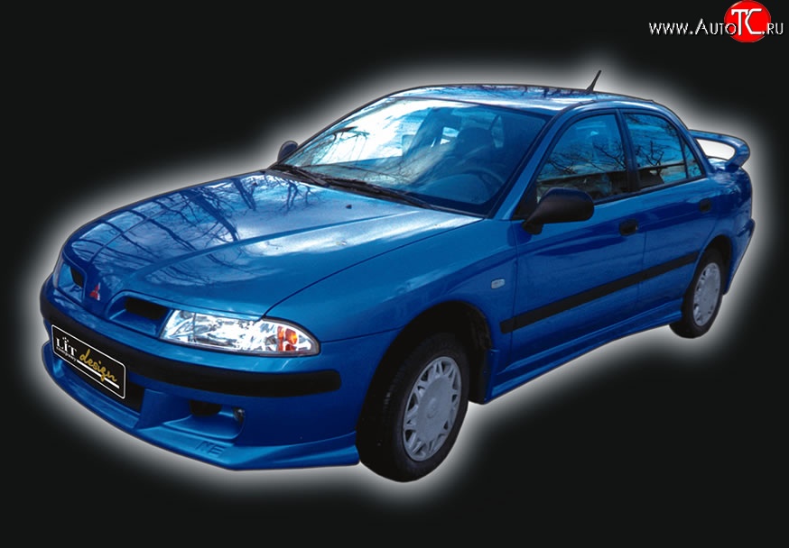 4 149 р. Накладка переднего бампера GT Dynamics Mitsubishi Carisma (1999-2004) (Неокрашенная)  с доставкой в г. Владивосток