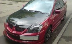 6 399 р. Накладка переднего бампера Evo Mitsubishi Lancer 9 2-ой рестайлинг седан (2005-2009) (Неокрашенная)  с доставкой в г. Владивосток. Увеличить фотографию 3