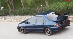 5 399 р. Накладка заднего бампера Sport 2.0  Mitsubishi Lancer  9 (2003-2009) 1-ый рестайлинг седан, 2-ой рестайлинг седан (Неокрашенная)  с доставкой в г. Владивосток. Увеличить фотографию 2