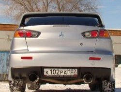 11 699 р. Спойлер Evo V1 Высокий Mitsubishi Lancer 10 седан рестайлинг (2011-2017) (Неокрашенный)  с доставкой в г. Владивосток. Увеличить фотографию 2