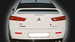 4 249 р. Накладка заднего бампера GT Dynamics Mitsubishi Lancer 10 CY седан рестайлинг (2011-2017) (Неокрашенная)  с доставкой в г. Владивосток. Увеличить фотографию 2