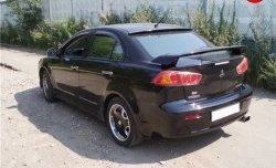 3 899 р. Козырёк на заднее лобовое стекло Sport Mitsubishi Lancer 10 седан дорестайлинг (2007-2010) (Неокрашенный)  с доставкой в г. Владивосток. Увеличить фотографию 2