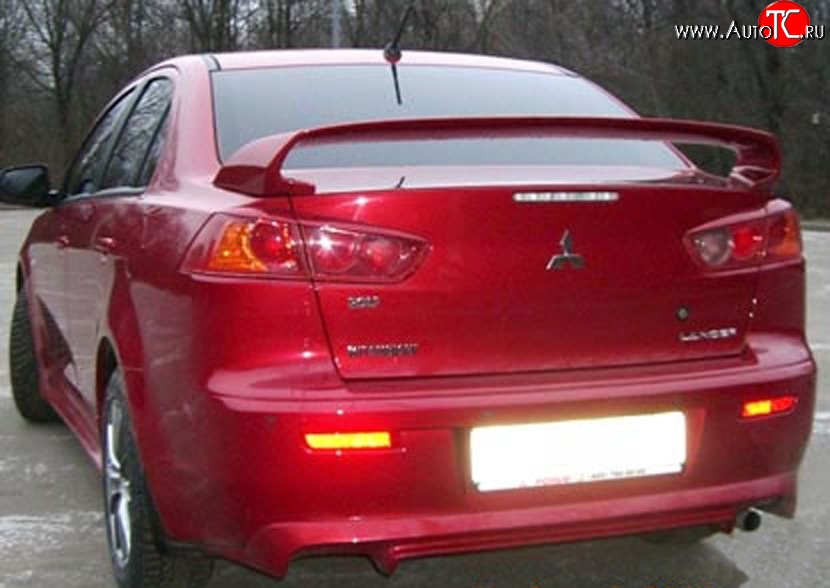 8 199 р. Спойлер Zodiak Mitsubishi Lancer 10 CY седан рестайлинг (2011-2017) (Неокрашенный)  с доставкой в г. Владивосток