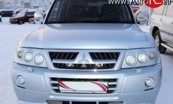 10 599 р. Накладка переднего бампера Sport Mitsubishi Pajero 3 V70 дорестайлинг (1999-2003) (Неокрашенная)  с доставкой в г. Владивосток. Увеличить фотографию 2