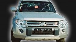 10 499 р. Накладка переднего бампера GT Dynamics Mitsubishi Pajero 4 V90 дорестайлинг (2006-2011) (Дорестайлинг, Неокрашенная)  с доставкой в г. Владивосток. Увеличить фотографию 2