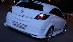 2 969 р. Комплект накладок на задний бампер Global Tuning Opel Astra H GTC хэтчбек 3 дв. дорестайлинг (2004-2006) (Неокрашенная)  с доставкой в г. Владивосток. Увеличить фотографию 2