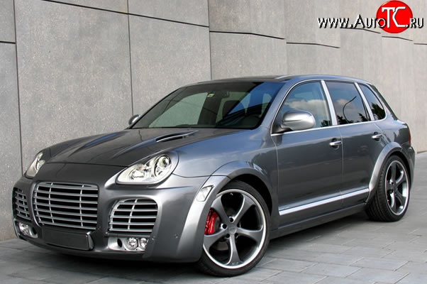 30 699 р. Передний бампер Techart Magnum I Porsche Cayenne 955 (2002-2006) (Неокрашенный)  с доставкой в г. Владивосток