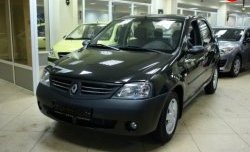 3 379 р. Передний бампер SAT Renault Logan 1 дорестайлинг (2004-2010) (Неокрашенный)  с доставкой в г. Владивосток. Увеличить фотографию 3