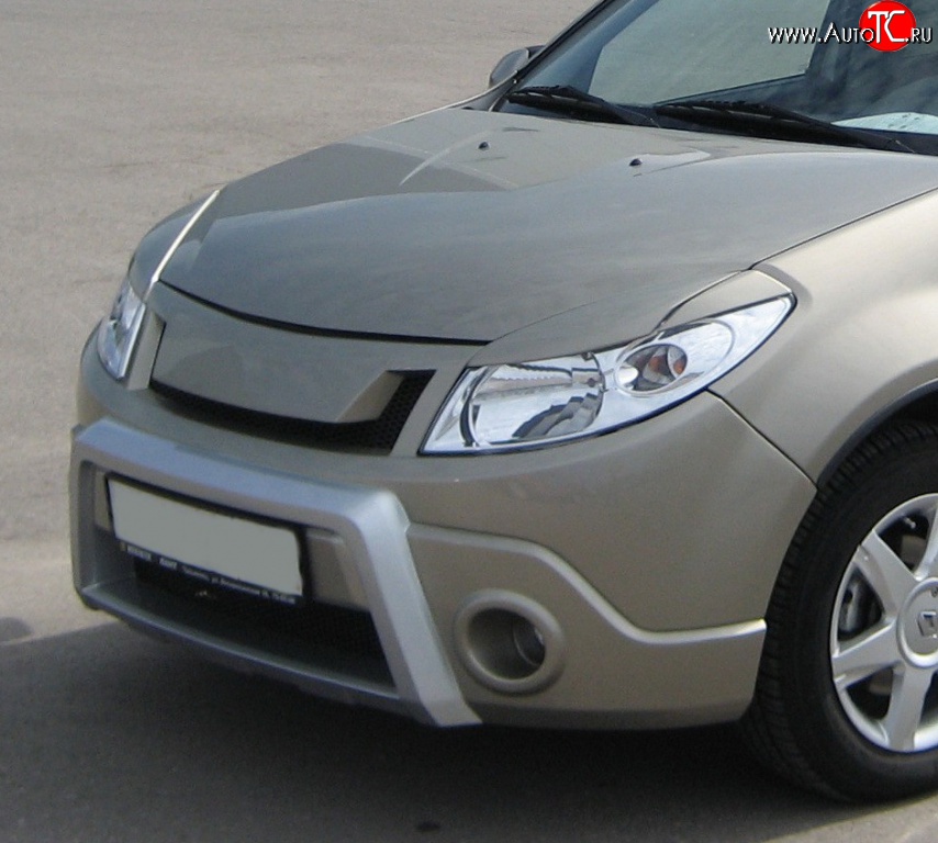 1 849 р. Реснички Kart RS Renault Sandero Stepway (BS) (2010-2014) (Неокрашенные)  с доставкой в г. Владивосток