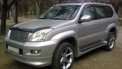 14 149 р. Пороги накладки Original Design Toyota Land Cruiser Prado J120 (2002-2009) (Неокрашенные)  с доставкой в г. Владивосток. Увеличить фотографию 3