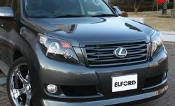 23 899 р. Передний бампер ELFORD  Toyota Land Cruiser Prado  J150 (2009-2013) дорестайлинг (Неокрашенный)  с доставкой в г. Владивосток. Увеличить фотографию 1