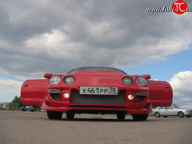 2 249 р. Нижняя юбка (сплошной элерон) Toyota Celica T210 (1993-1999)  с доставкой в г. Владивосток