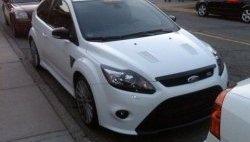 2 499 р. Комплект жабер на капот RS (под окраску) Ford Focus 3 хэтчбэк рестайлинг (2014-2019) (Неокрашенные)  с доставкой в г. Владивосток. Увеличить фотографию 6