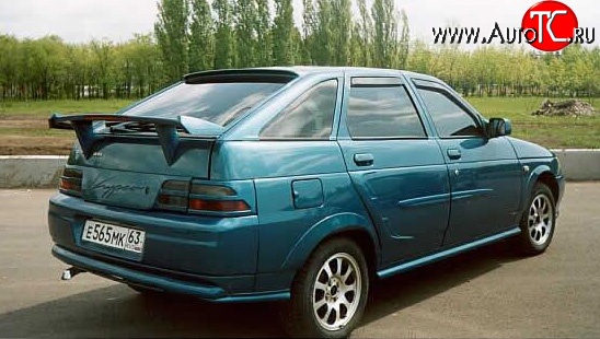 1 099 р. Нижний спойлер Кураж Chevrolet Aveo T200 хэтчбек 5 дв (2002-2008) (Неокрашенный)  с доставкой в г. Владивосток