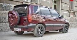 3 899 р. Чехол запасного колеса Трофей Снайпера  Chevrolet Niva  2123 (2002-2020), Лада 2123 (Нива Шевроле) (2002-2021), Лада Нива Трэвел (2021-2024) (Неокрашенный)  с доставкой в г. Владивосток. Увеличить фотографию 2