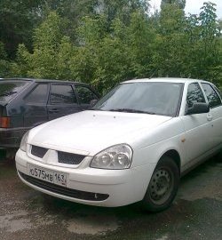 749 р. Решётка радиатора Car.t MMC Style Лада Приора 2171 универсал дорестайлинг  (2008-2014) (Неокрашенная)  с доставкой в г. Владивосток. Увеличить фотографию 2