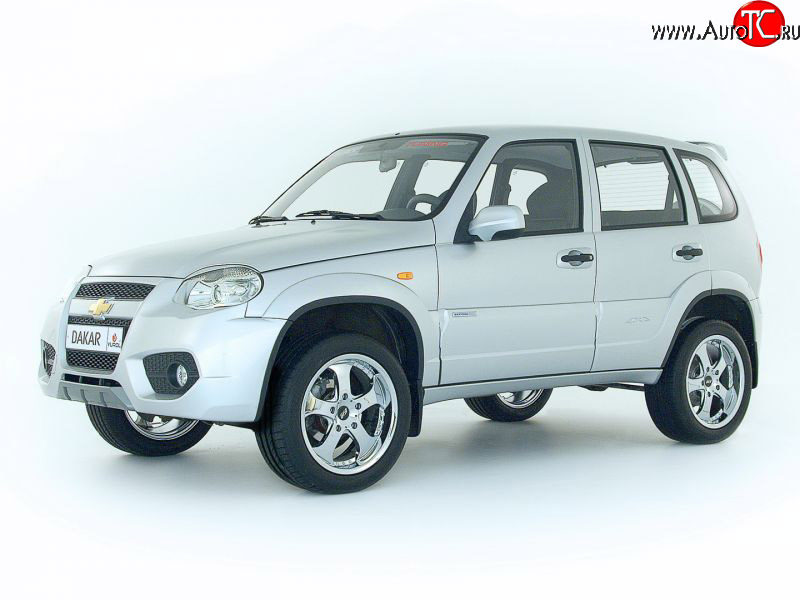 1 249 р. Накладки на зеркала Dakar после 2005 г.в Chevrolet Niva 2123 рестайлинг (2009-2020) (Неокрашенные)  с доставкой в г. Владивосток