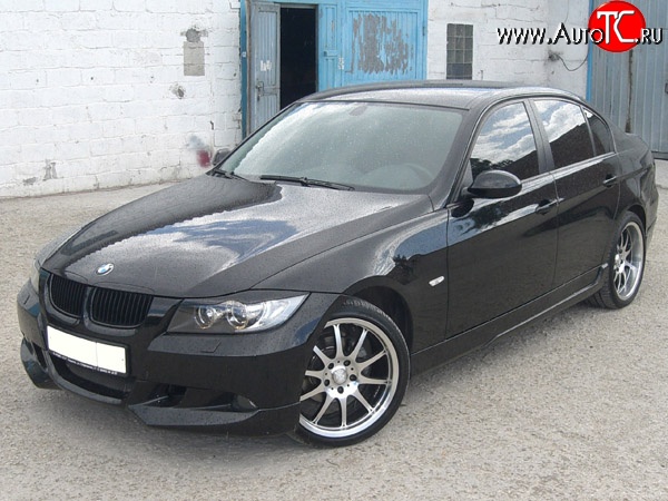 5 999 р. Накладка переднего бампера AC Shnitzer  BMW 3 серия  E90 (2004-2008) седан дорестайлинг (Неокрашенная)  с доставкой в г. Владивосток