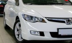 1 149 р. Реснички Mugen  Honda Civic  FD (2005-2011) седан дорестайлинг, седан рестайлинг (Неокрашенные)  с доставкой в г. Владивосток. Увеличить фотографию 3