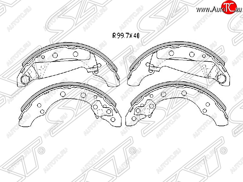 1 679 р. Колодки тормозные SAT (передние) Skoda Fabia Mk1 седан рестайлинг (2004-2008)  с доставкой в г. Владивосток