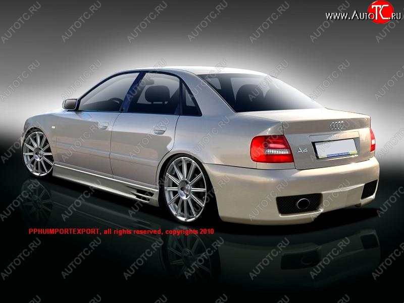 25 899 р. Задний бампер К1 Audi A4 B5 8D2 седан 2-ой рестайлинг (1999-2001)  с доставкой в г. Владивосток