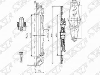 Комплект сцепления SAT Audi A3 (8VS седан,  8VA хэтчбэк 5 дв.,  8V1), Skoda Fabia (Mk3), Octavia (A7), Rapid (NH3,  NH1), Volkswagen Golf (7), Jetta (A6), Polo (5)