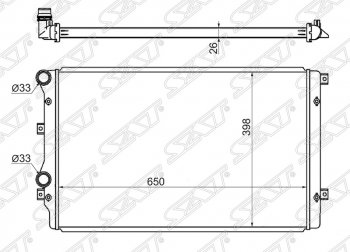 Радиатор двигателя SAT (трубчатый) Skoda Octavia A5 рестайлинг универсал (2008-2013)