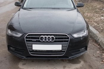 1 139 р. Реснички на фары KURAJ Audi A4 B8 дорестайлинг, седан (2007-2011) (Неокрашенные)  с доставкой в г. Владивосток. Увеличить фотографию 2