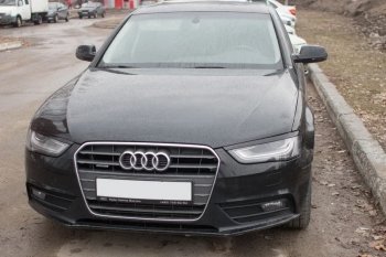 1 139 р. Реснички на фары KURAJ Audi A4 B8 дорестайлинг, седан (2007-2011) (Неокрашенные)  с доставкой в г. Владивосток. Увеличить фотографию 3