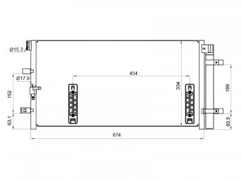 Радиатор кондиционера SAT Audi A4 (B8), A5 (8T), A6 (C7), Q5 (8R)