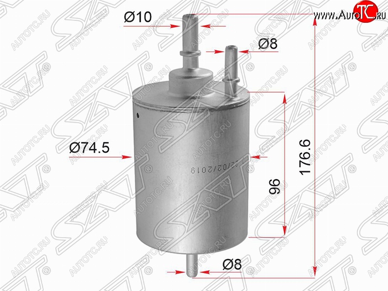 1 799 р. Топливный фильтр SAT (1.8/2.4/3.0/4.2)  Audi A4 ( B6,  B7) - A6  C6  с доставкой в г. Владивосток