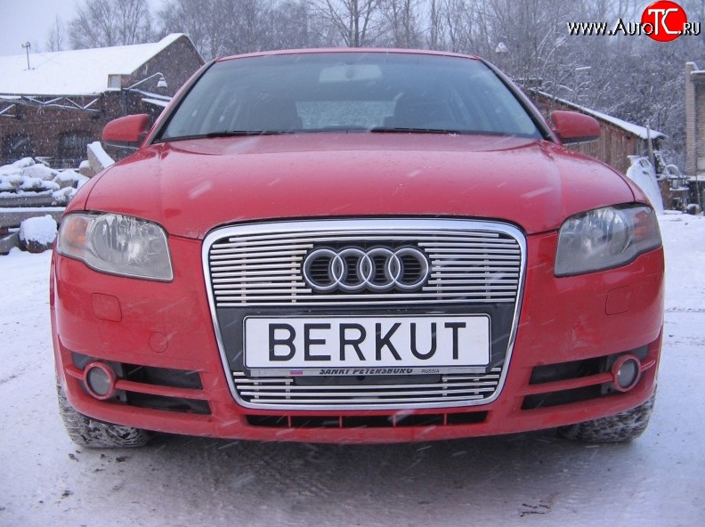 5 299 р. Декоративная вставка решетки радиатора Berkut Audi A4 B7 седан (2004-2008)  с доставкой в г. Владивосток