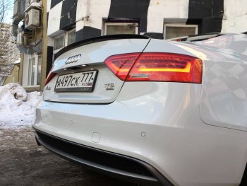 3 599 р. Лип спойлер АВТОКРАТ  Audi A5  8T (2007-2011) дорестайлинг, лифтбэк (Неокрашенный)  с доставкой в г. Владивосток. Увеличить фотографию 1