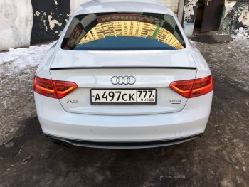 3 599 р. Лип спойлер АВТОКРАТ  Audi A5  8T (2007-2011) дорестайлинг, лифтбэк (Неокрашенный)  с доставкой в г. Владивосток. Увеличить фотографию 2