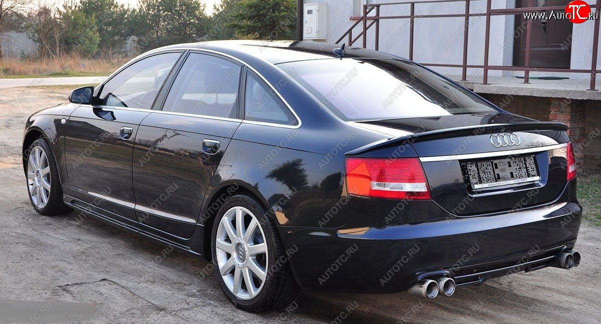 7 049 р. Лип спойлер Racing Audi A6 C6 дорестайлинг, седан (2004-2008)  с доставкой в г. Владивосток