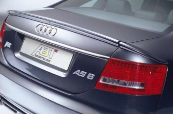 7 049 р. Лип спойлер Racing Audi A6 C6 дорестайлинг, седан (2004-2008)  с доставкой в г. Владивосток. Увеличить фотографию 2