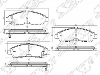 5 349 р. Передние тормозные колодки Brembo Audi Q3 8U дорестайлинг (2011-2015)  с доставкой в г. Владивосток. Увеличить фотографию 2