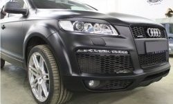 1 479 р. Реснички на фары CT Audi Q7 4L рестайлинг (2009-2015) (Неокрашенные)  с доставкой в г. Владивосток. Увеличить фотографию 3