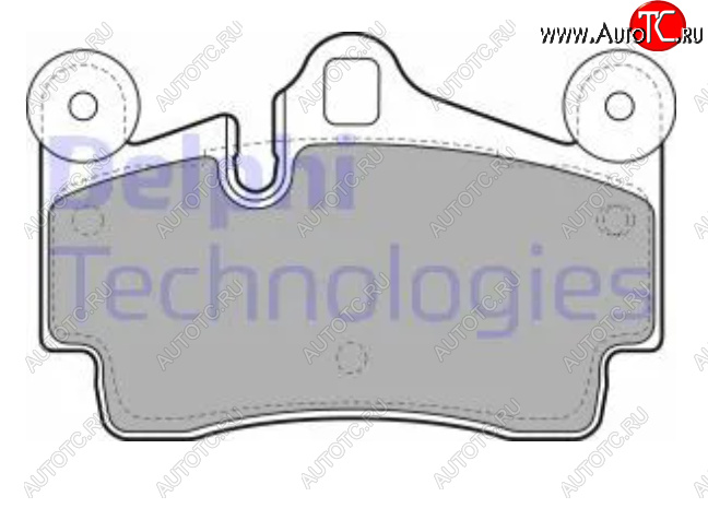 3 899 р. Комплект тормозных колодок (дисковые тормоза) DELPHI Porsche Cayenne 955 (2002-2006)  с доставкой в г. Владивосток