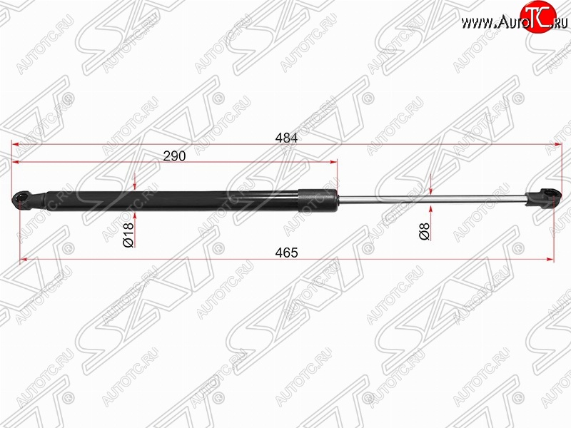 599 р. Упор крышки багажника SAT  BMW 1 серия ( F21,  F20) (2011-2020) хэтчбэк 3 дв. дорестайлинг, хэтчбэк 5 дв. дорестайлинг, хэтчбэк 3 дв. 1-ый рестайлинг, хэтчбэк 3 дв. 2-ой рестайлинг, хэтчбэк 5 дв. 2-ой рестайлинг  с доставкой в г. Владивосток