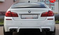 5 999 р. Лип спойлер М-Perfomance  BMW 3 серия  F30 - 5 серия  F10 (Черный матовый)  с доставкой в г. Владивосток. Увеличить фотографию 3