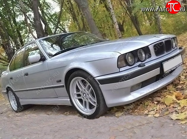 4 499 р. Накладка на передний бампер Schnitzer BMW 5 серия E34 седан дорестайлинг (1988-1994)  с доставкой в г. Владивосток