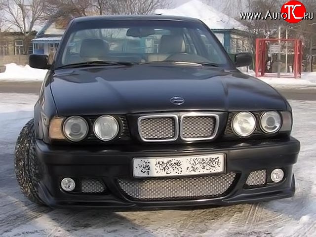 6 899 р. Передний бампер RIEGER BMW 5 серия E34 седан дорестайлинг (1988-1994) (Неокрашенный)  с доставкой в г. Владивосток