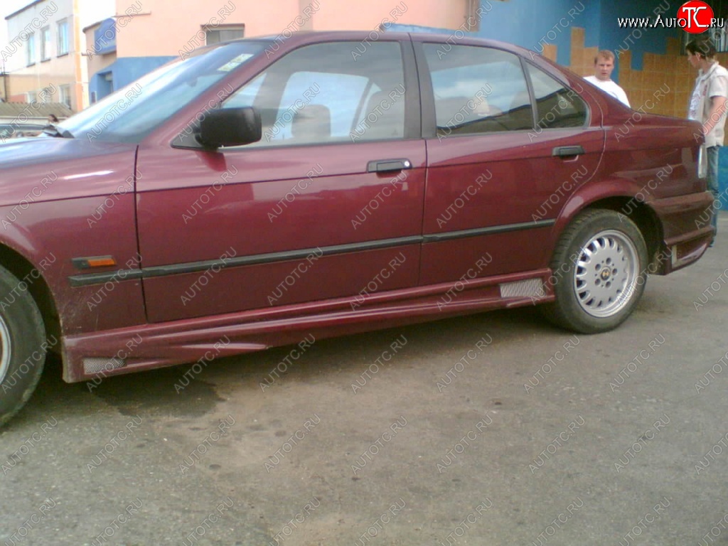 3 549 р. Пороги накладки M-Sport BMW 3 серия E36 седан (1990-2000)  с доставкой в г. Владивосток