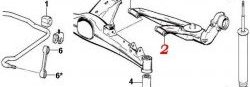 779 р. Полиуретановый сайлентблок задней подвески, нижнего рычага Точка Опоры BMW 3 серия E36 седан (1990-2000)  с доставкой в г. Владивосток. Увеличить фотографию 2