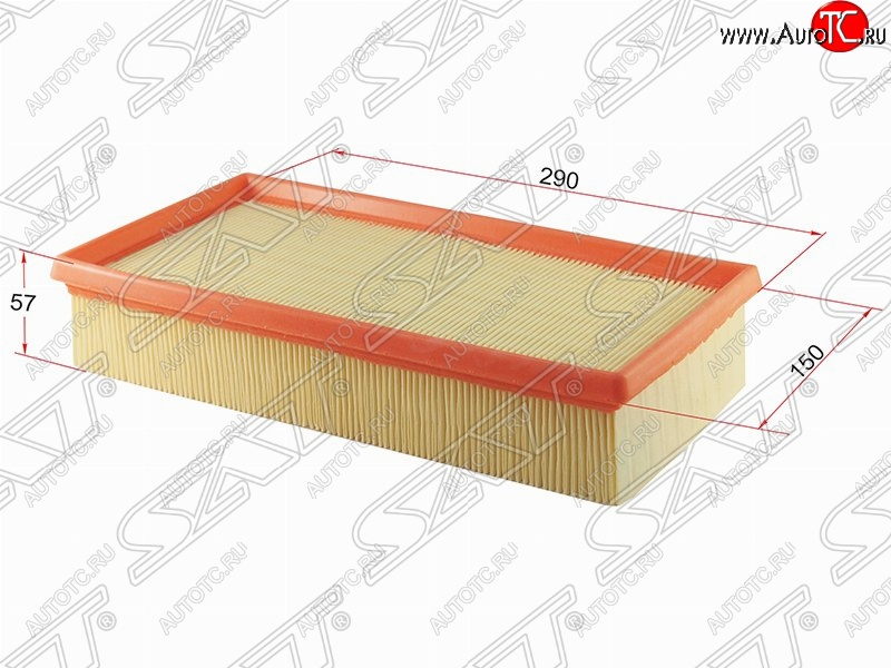 299 р. Фильтр воздушный двигателя SAT (290х150х57 mm)  BMW 7 серия  E38 - X5  E53  с доставкой в г. Владивосток