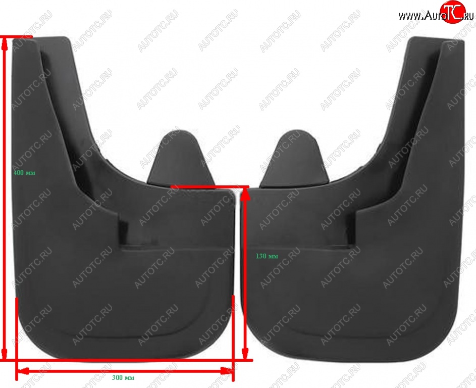 749 р. Универсальные передние брызговики (широкие) ПТП64 Uni4  Volkswagen Golf Plus 5 (2004-2009)  с доставкой в г. Владивосток