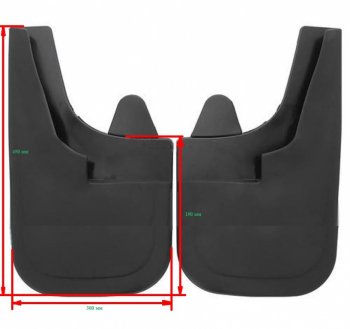 Универсальные задние брызговики (широкие) ПТП64 Uni3 Jetta VS7 (2019-2025)