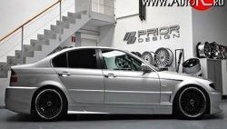 8 149 р. Пороги накладки Prior Design  BMW 3 серия  E46 (1998-2005) седан дорестайлинг, седан рестайлинг (Неокрашенные)  с доставкой в г. Владивосток. Увеличить фотографию 1